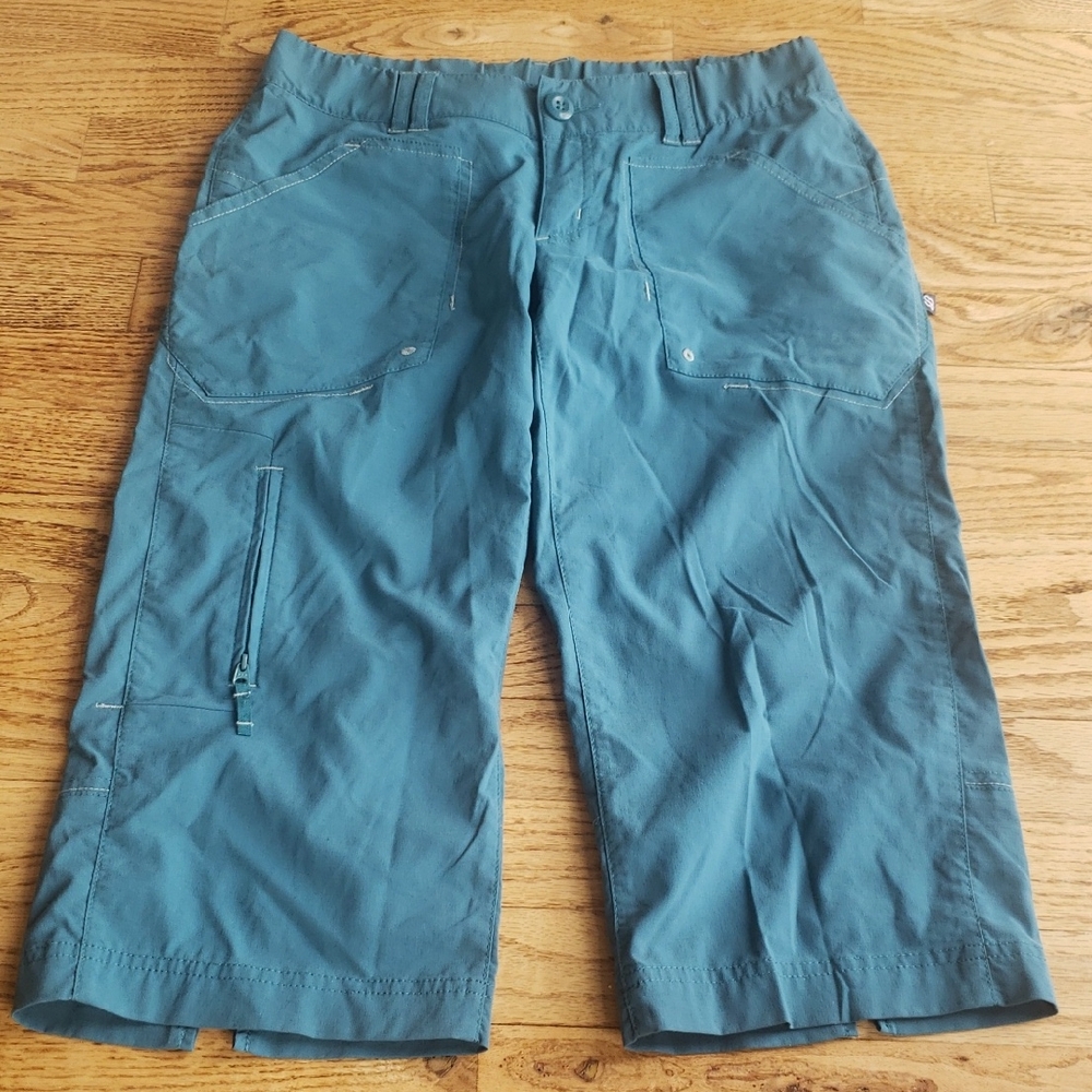 (XS) Eddie Bauer Sport Active Fit Cargo Capris Activewear Hiking Gorpcore